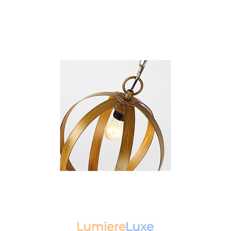 Lustre européen en métal de style industriel américain, lampe suspendue décorative d'intérieur