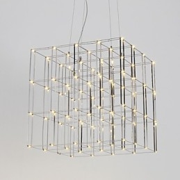 Lustre moderne en acier inoxydable pour loft