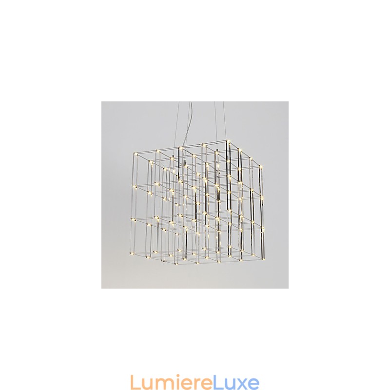 Lustre moderne en acier inoxydable pour loft