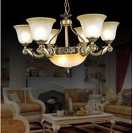 Lustre en bronze européen rétro classique
