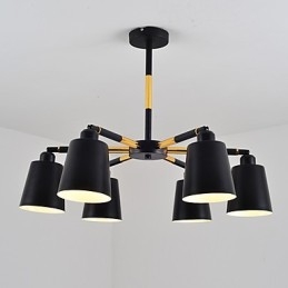 Suspension traditionnelle classique en bois et bambou de style mini