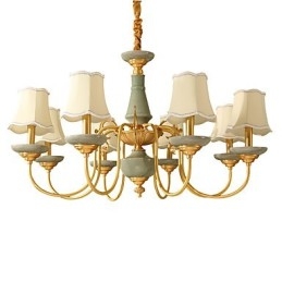 Lustre tout en cuivre Lustre décoratif en jade KP8