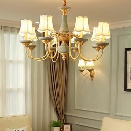 Lustre tout en cuivre Lustre décoratif en jade KP8