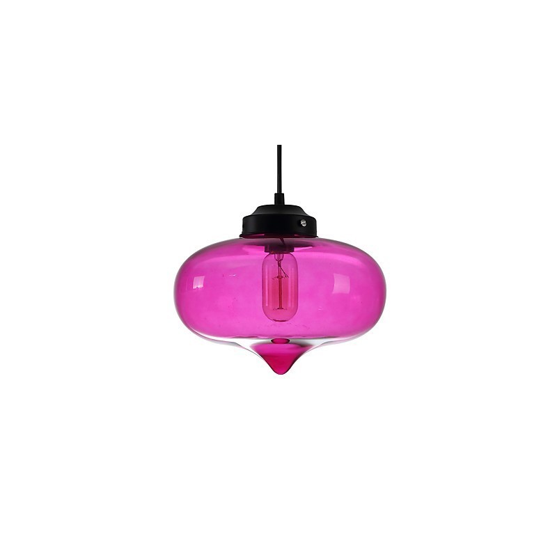 Suspension design Bubble 1 lumière minimaliste en fer peint