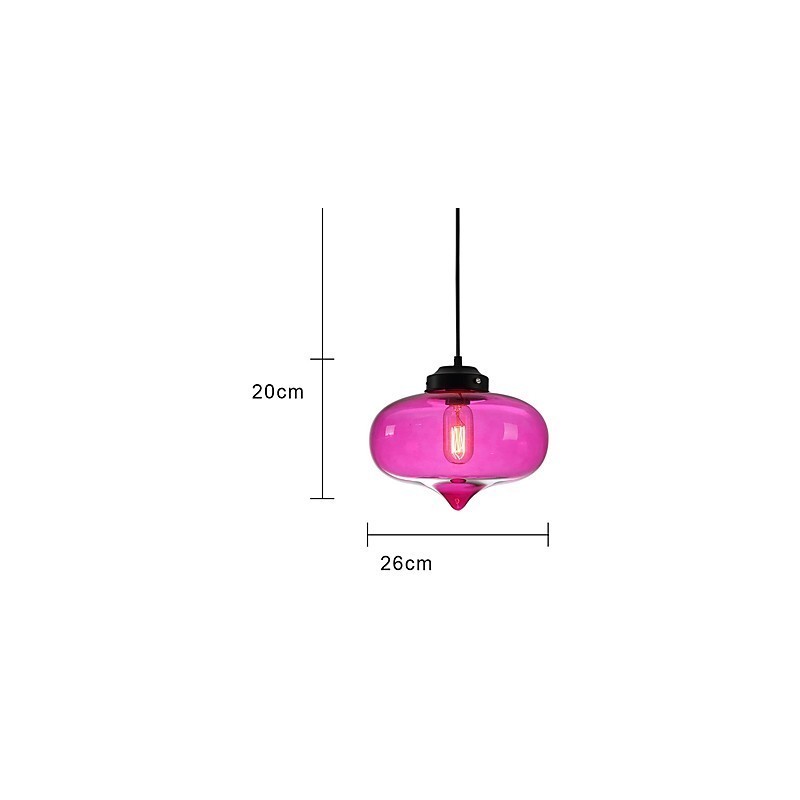 Suspension design Bubble 1 lumière minimaliste en fer peint
