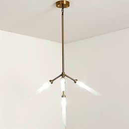 Lustre contemporain moderne personnalisé de style mini à 5 lumières
