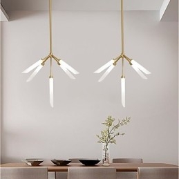 Lustre contemporain moderne personnalisé de style mini à 5 lumières