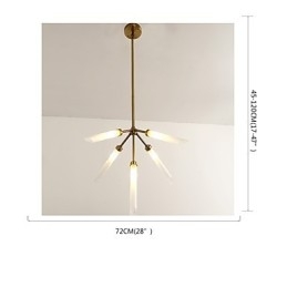 Lustre contemporain moderne personnalisé de style mini à 5 lumières