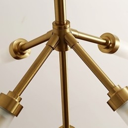 Lustre contemporain moderne personnalisé de style mini à 5 lumières