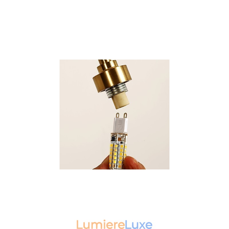 Lustre contemporain moderne personnalisé de style mini à 5 lumières