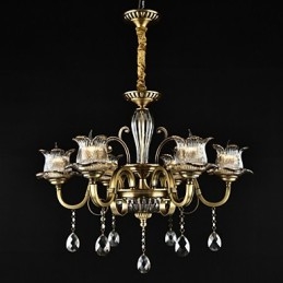 Lustre rustique à 2 ampoules pour boutiques d'intérieur en métal