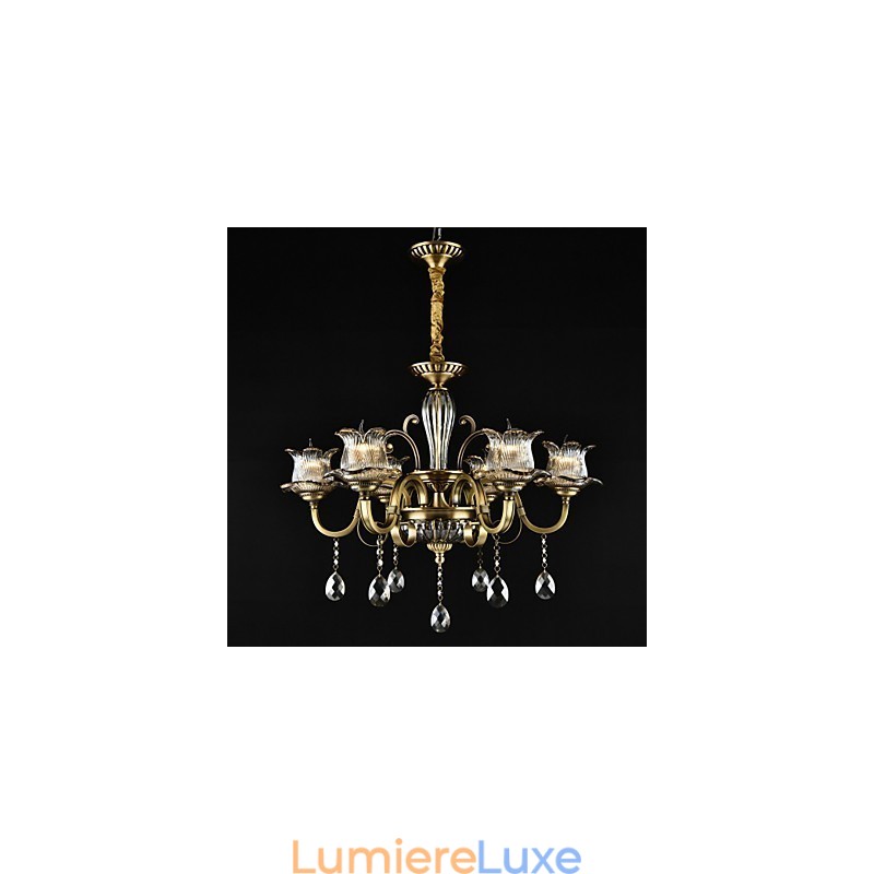 Lustre rustique à 2 ampoules pour boutiques d'intérieur en métal