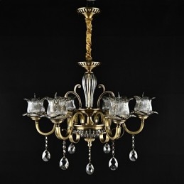 Lustre rustique à 2 ampoules pour boutiques d'intérieur en métal