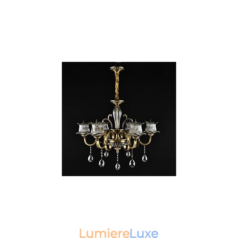 Lustre rustique à 2 ampoules pour boutiques d'intérieur en métal