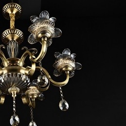 Lustre rustique à 2 ampoules pour boutiques d'intérieur en métal