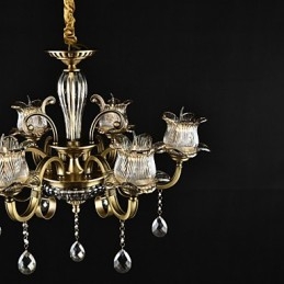 Lustre rustique à 2 ampoules pour boutiques d'intérieur en métal