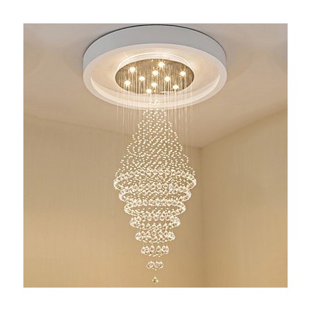 Plafonnier suspendu contemporain en cristal, lustre moderne, éclairage d'intérieur, luminaires Plafonnier suspendu contemporain en cristal, lustre moderne, éclairage d'intérieur, luminaires