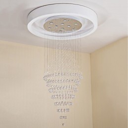 Plafonnier suspendu contemporain en cristal, lustre moderne, éclairage d'intérieur, luminaires