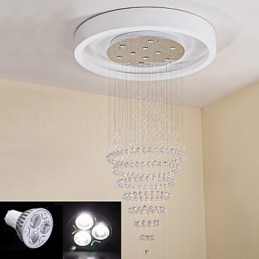 Plafonnier suspendu contemporain en cristal, lustre moderne, éclairage d'intérieur, luminaires