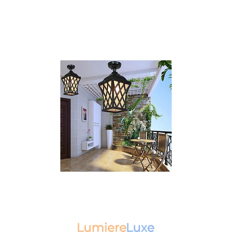 Lampe de jardin rurale américaine, porte-fenêtre, éclairage d'extérieur étanche en forme de raisin