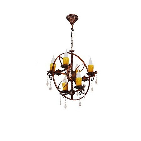 Lustre en métal style mini design rustique avec globe rétro vintage Lustre en métal style mini design rustique avec globe rétro vintage
