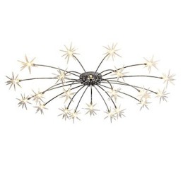 Lustre en métal chromé contemporain moderne pour enfants, idéal pour les designers de style mini