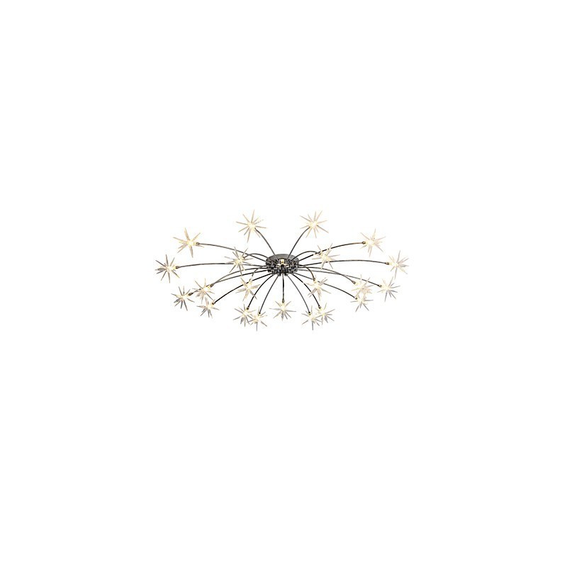 Lustre en métal chromé contemporain moderne pour enfants, idéal pour les designers de style mini