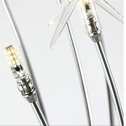 Lustre en métal chromé contemporain moderne pour enfants, idéal pour les designers de style mini