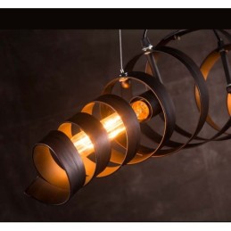 Lampe en fer rétro Lustre de style industriel minimaliste moderne