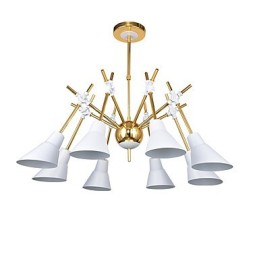 Lustre à direction réglable personnalisé, lampe de lustre artistique, lustre N