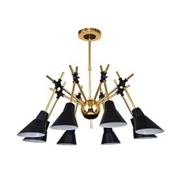 Lustre à direction réglable personnalisé, lampe de lustre artistique, lustre N