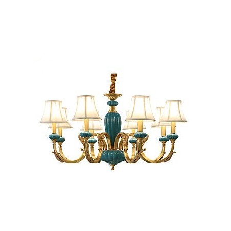 Lustre tout en cuivre Lustre décoratif en jade KP Lustre tout en cuivre Lustre décoratif en jade KP