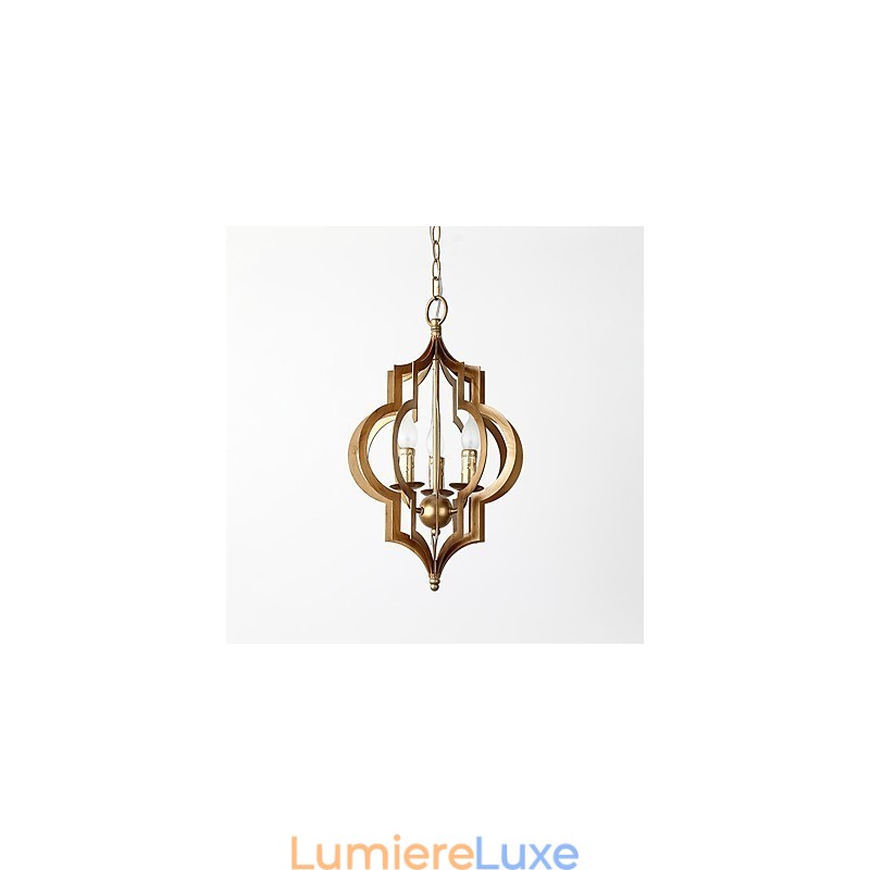 Lustre industriel américain vintage en métal, style loft, peinture couleur européenne, lampe suspendue décorative d'intérieur