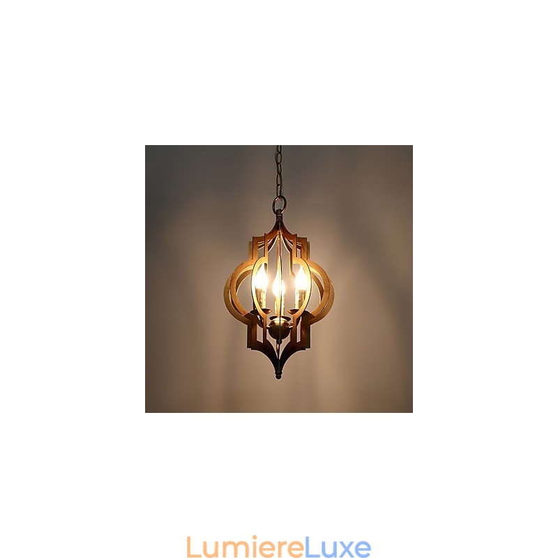 Lustre industriel américain vintage en métal, style loft, peinture couleur européenne, lampe suspendue décorative d'intérieur