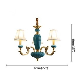 Lustre tout en cuivre Lustre décoratif en jade OP