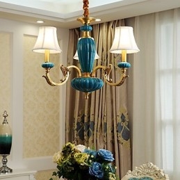 Lustre tout en cuivre Lustre décoratif en jade OP