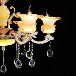 Suspension en métal style mini cristal, style moderne, contemporain, traditionnel, classique, en alliage de zinc
