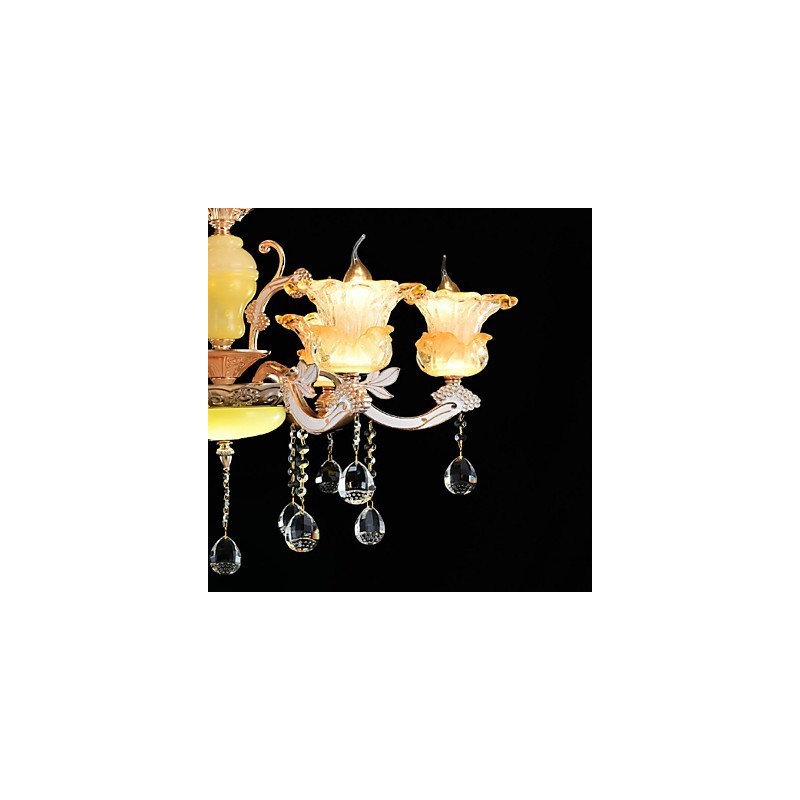 Suspension en métal style mini cristal, style moderne, contemporain, traditionnel, classique, en alliage de zinc
