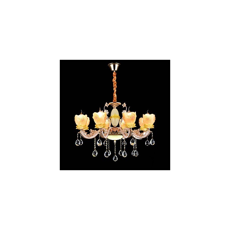 Suspension en métal style mini cristal, style moderne, contemporain, traditionnel, classique, en alliage de zinc