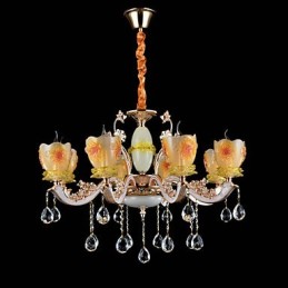 Suspension en métal style mini cristal, style moderne, contemporain, traditionnel, classique, en alliage de zinc