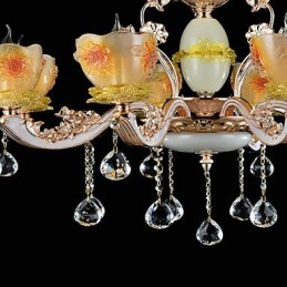 Suspension en métal style mini cristal, style moderne, contemporain, traditionnel, classique, en alliage de zinc