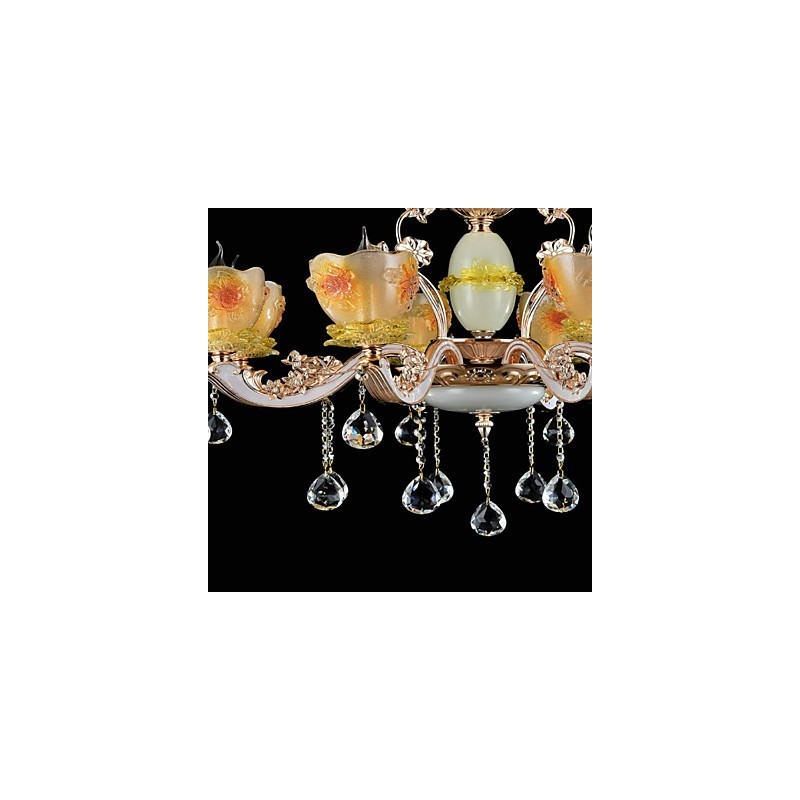 Suspension en métal style mini cristal, style moderne, contemporain, traditionnel, classique, en alliage de zinc