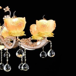 Suspension en métal style mini cristal, style moderne, contemporain, traditionnel, classique, en alliage de zinc