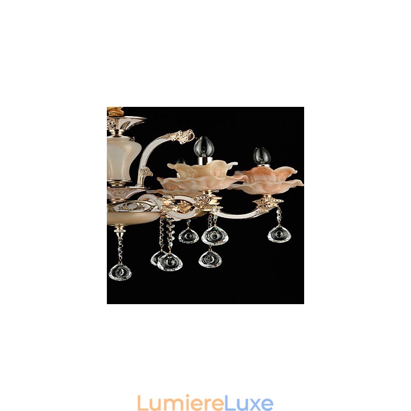 Suspension en métal style mini cristal, style moderne, contemporain, traditionnel, classique, en alliage de zinc