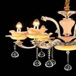 Suspension en métal style mini cristal, style moderne, contemporain, traditionnel, classique, en alliage de zinc