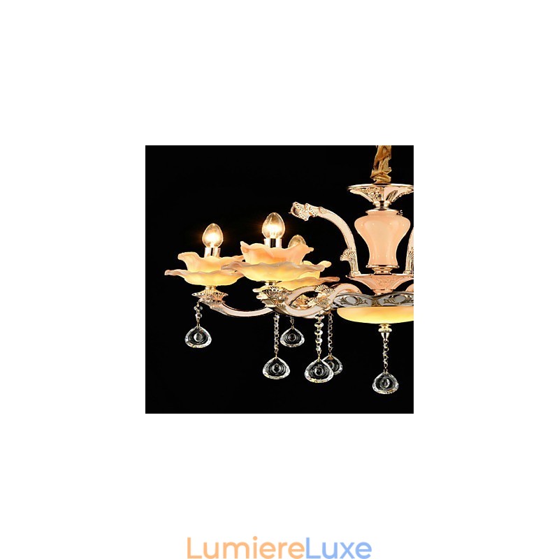 Suspension en métal style mini cristal, style moderne, contemporain, traditionnel, classique, en alliage de zinc