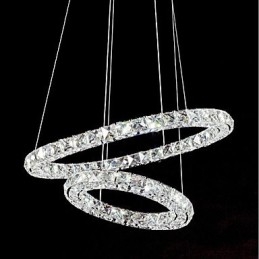 Lustre en cristal, luminaire suspendu d'intérieur, plafonnier, luminaires à intensité variable avec télécommande