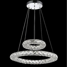 Lustre en cristal, luminaire suspendu d'intérieur, plafonnier, luminaires à intensité variable avec télécommande