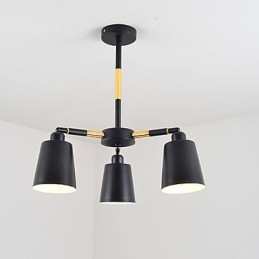 Suspension traditionnelle classique en bois et bambou de style mini