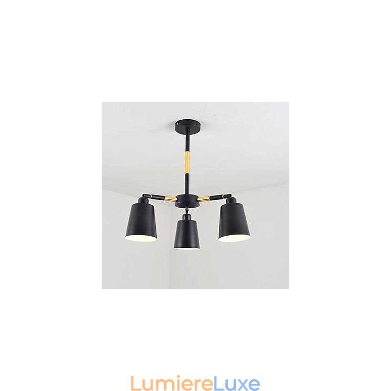 Suspension traditionnelle classique en bois et bambou de style mini